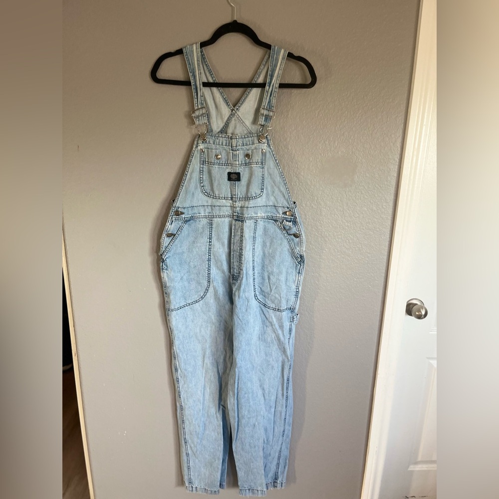 Women’s Harley Davidson Light Blue Denim Overalls